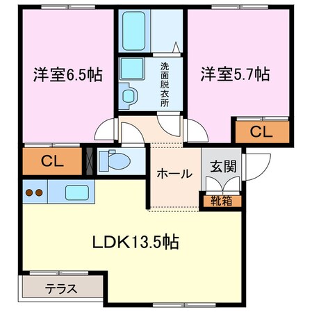 ルーエンハイムＡの物件間取画像